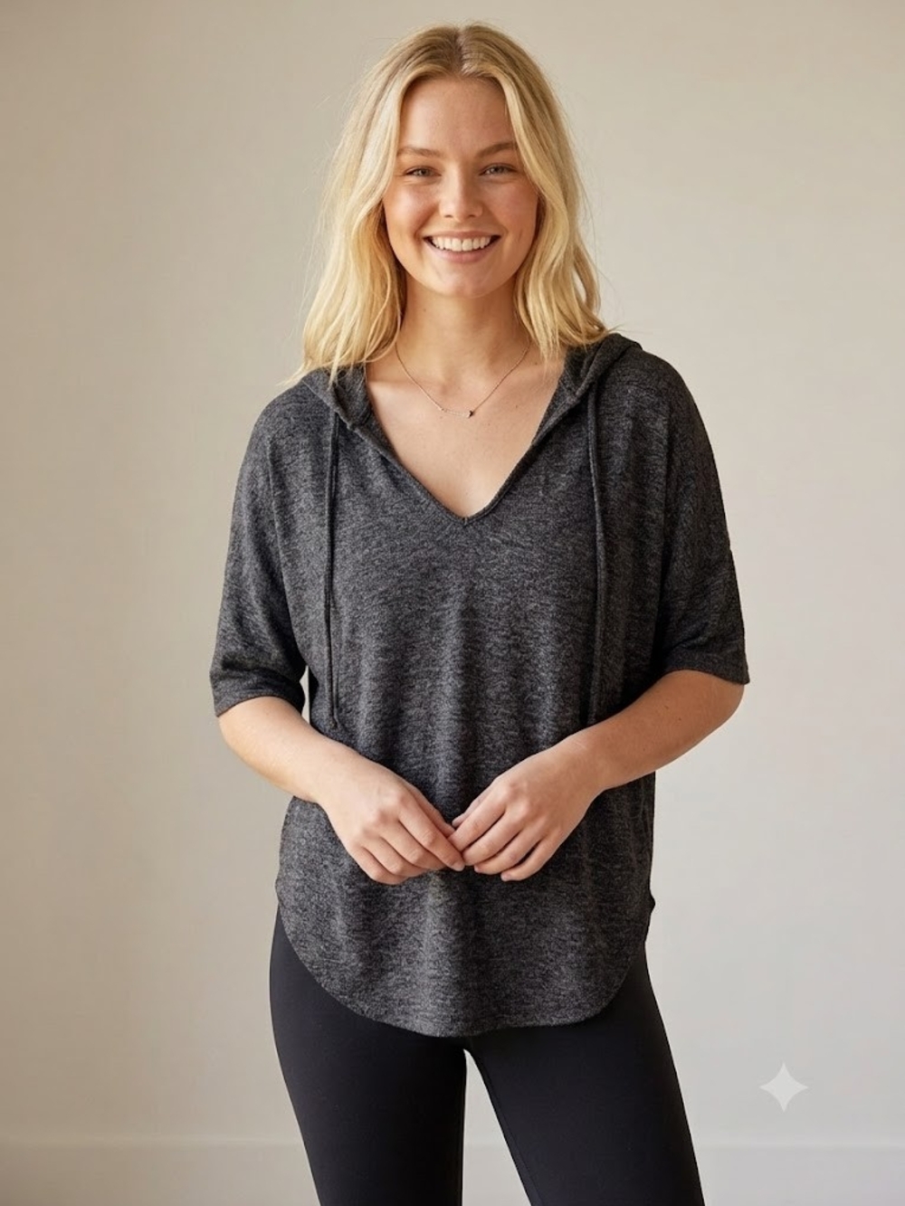 aerie Charcoal Gray 'Just Add Leggings' Pullover Hoodie
